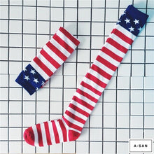 Load image into Gallery viewer, United States Flag Knee Socks - Female