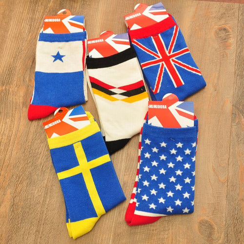 Men's Socks Mixed Flag - 5 Pairs