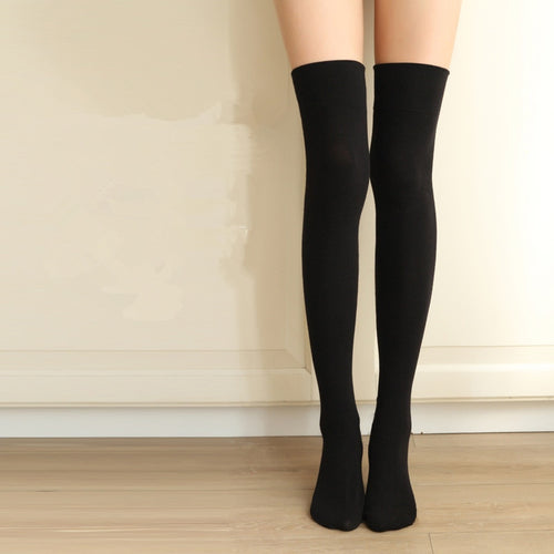 Black Sexy Knee Socks - Female