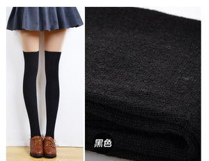 Black Sexy Knee Socks - Female