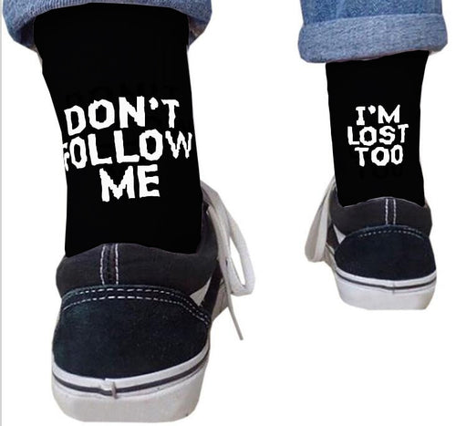 Don't Follow Me Socks - Unisex