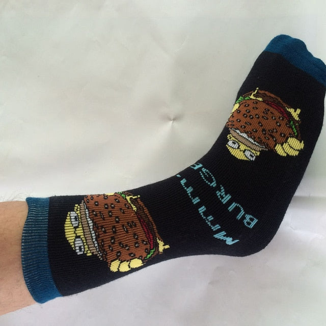 Simpson Burger Socks - Unisex