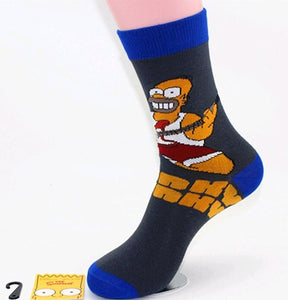 Simpson Burger Socks - Unisex