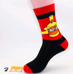 Simpson Burger Socks - Unisex