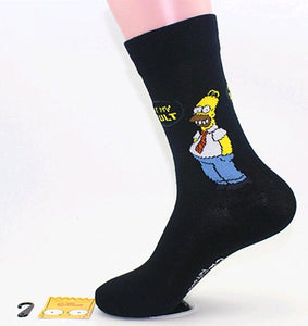 Simpson Burger Socks - Unisex