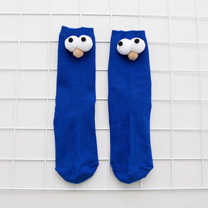 3 Dimensional Big Eyes Socks - Unisex