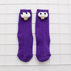 3 Dimensional Big Eyes Socks - Unisex