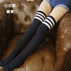 Cotton Sexy Knee Socks - Female